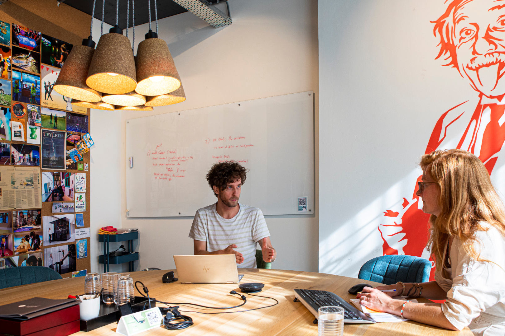 Concept, interaction & graphic designers - Creative developers - Hardware specialists - Project managers